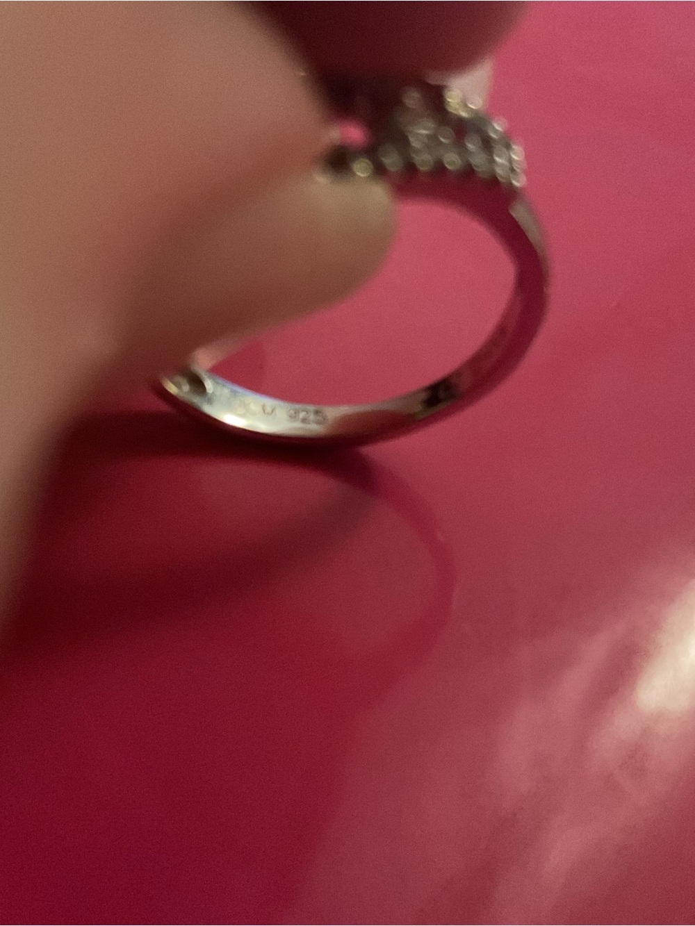 925 SS Art Deco Statement Cocktail Ring | Geometric Halo CZ | JCM | Size 6–6.5 - Picture 4 of 9